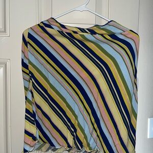 Free People Multicolor Striped Skirt